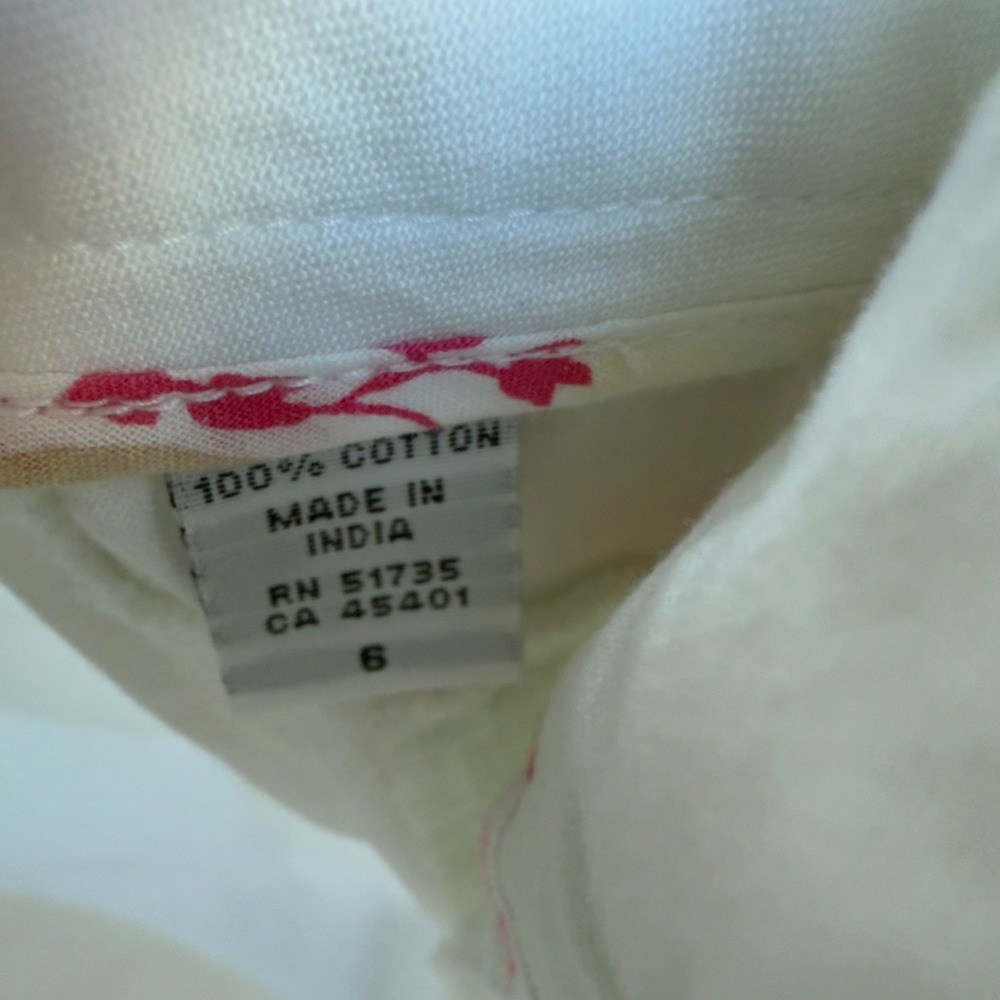 Izod Womens White‎ Cotton Cargo Capri Pants Belted Drawstring Hem IS63254 Size 6 - Picture 5 of 9